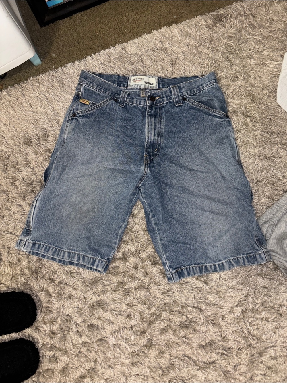 Levis Men's Denim jort Shorts - Light Blue